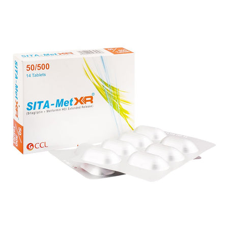 CCL Pharmaceuticals Sita-Met XR Tablet, 50/500mg, 14-Pack - Main Image