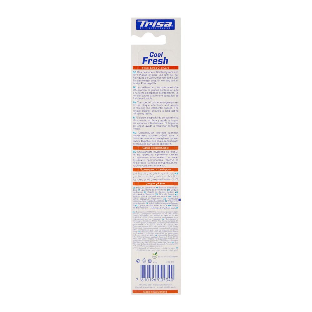 Trisa Cool Fresh Toothbrush, Medium - Image 2