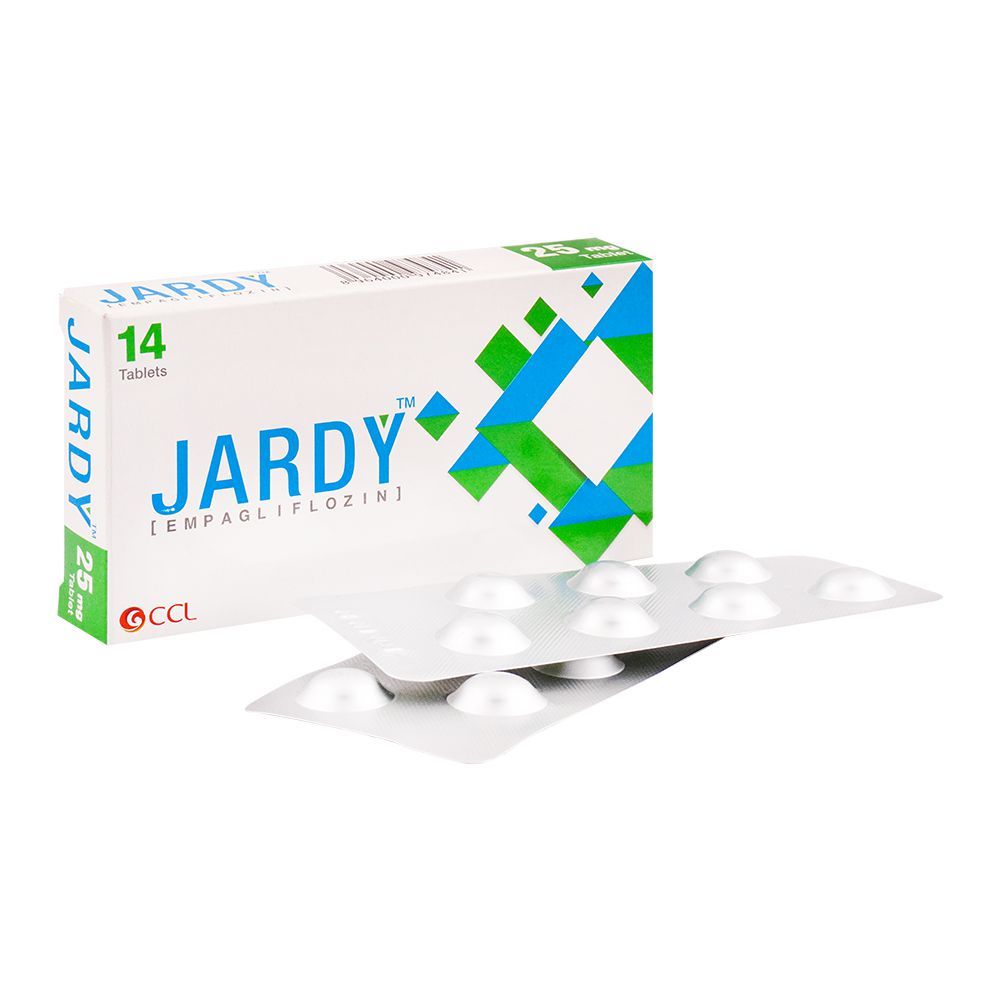 CCL Pharmaceuticals Jardy Tablet, 25mg, 14-Pack - Main Image
