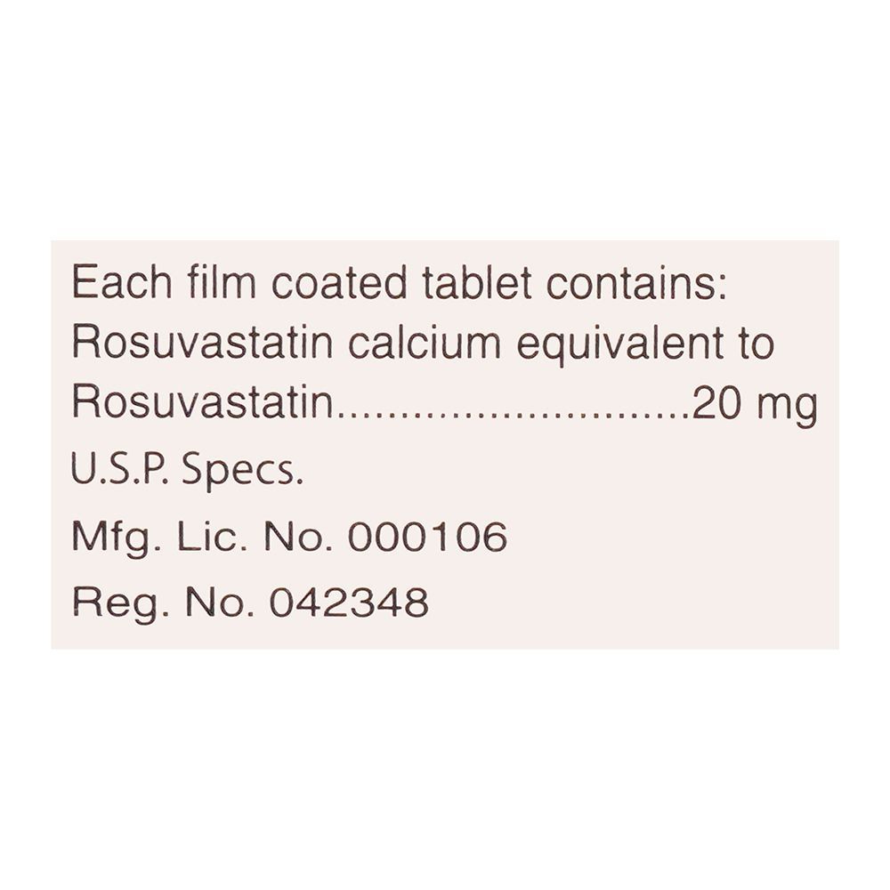 Tabros Pharma Rast Tablet, 20mg, 10-Pack - Image 3