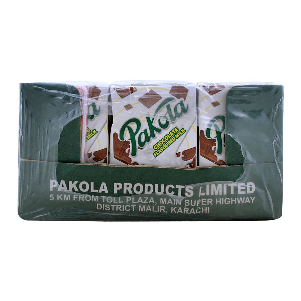 Pakola Chocolate Flavoured Milk, 250ml, 12 Pieces - Main Image