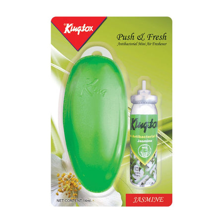 Kingtox Push & Fresh Mini Air Freshener Kit, Jasmine, 14ml - Main Image
