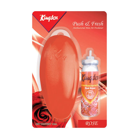 Kingtox Push & Fresh Mini Air Freshener Kit, Rose, 14ml - Main Image
