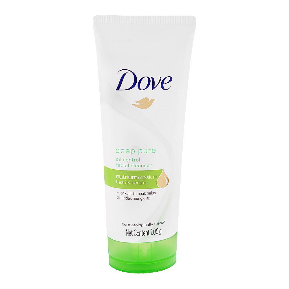 Dove Deep Pure Oil Control Facial Cleanser, For All Types Of Skin, 100g - Main Image