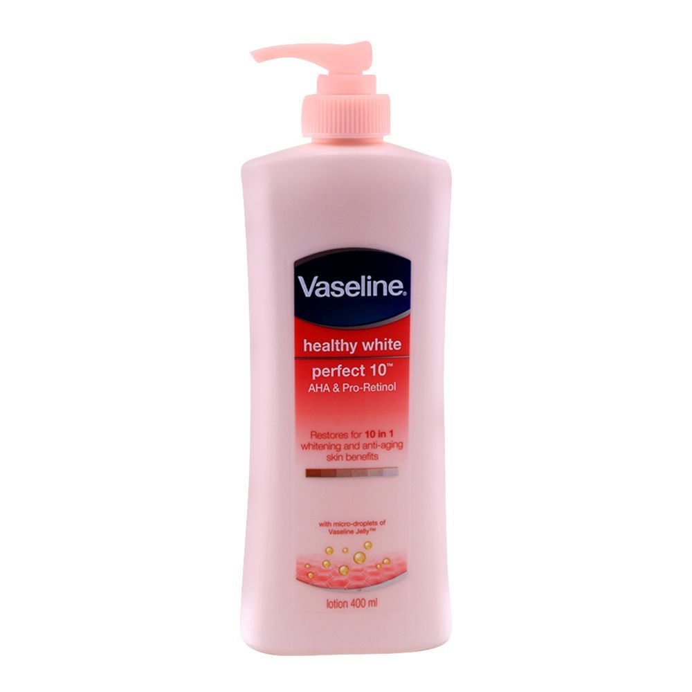 Vaseline Healthy White Perfect 10 AHA & Pro-Retinol Body Lotion, 400ml - Main Image