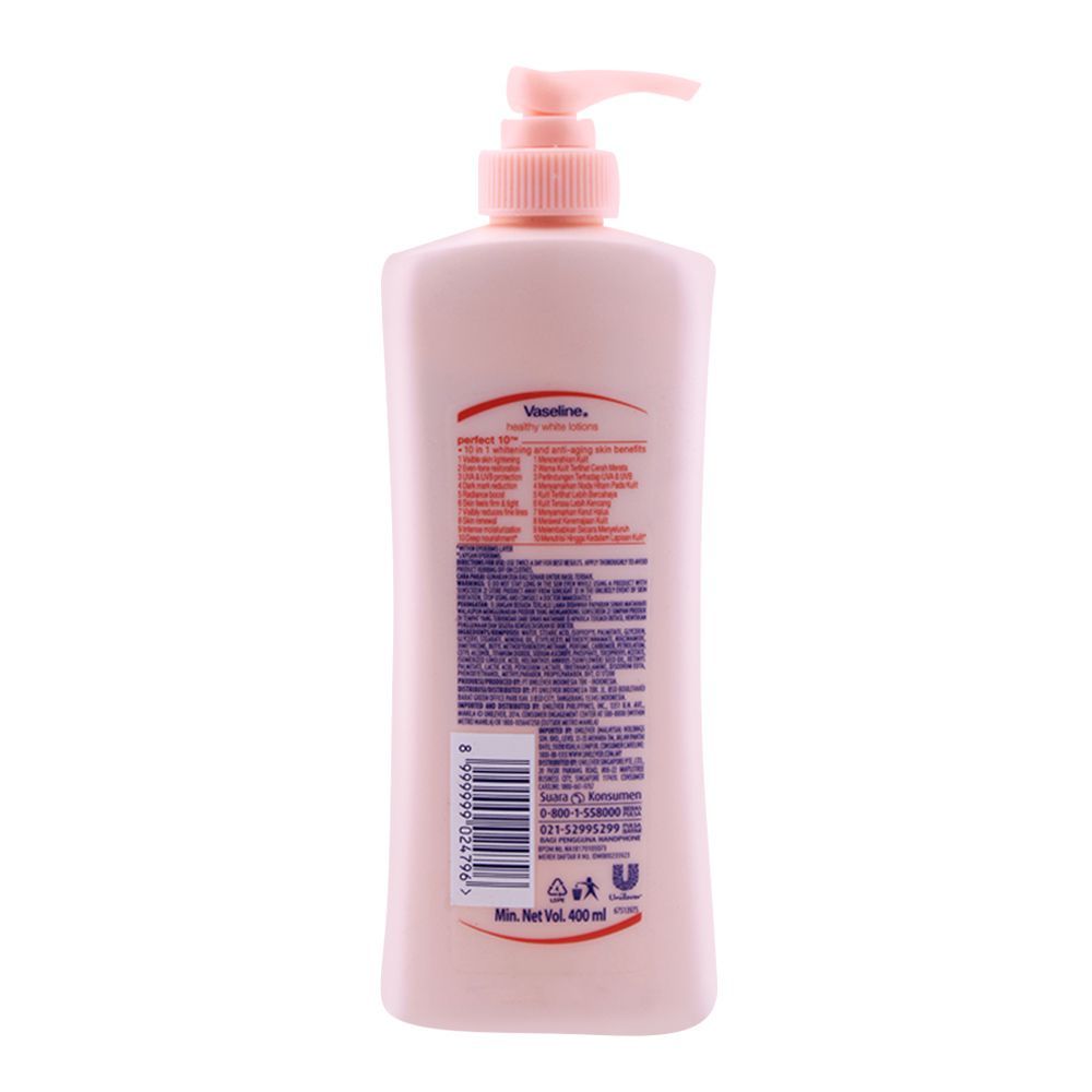 Vaseline Healthy White Perfect 10 AHA & Pro-Retinol Body Lotion, 400ml - Image 2