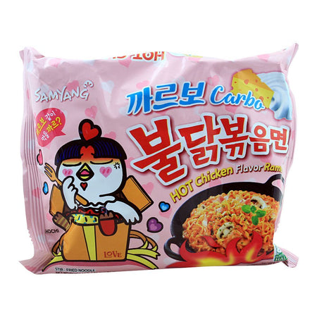 Samyang Carbo Hot Chicken Flavor Ramen Noodle, Stir-Fried, 130g - Main Image