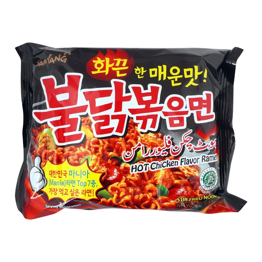 Samyang Hot Chicken Flavor Ramen Noodle, Stir-Fried, 140g - Main Image