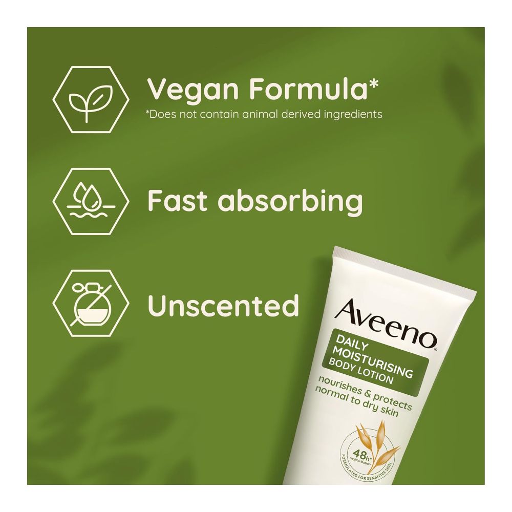 Aveeno Daily Moisturising Body Lotion, For Normal To Dry Skin, 200ml - Image 4