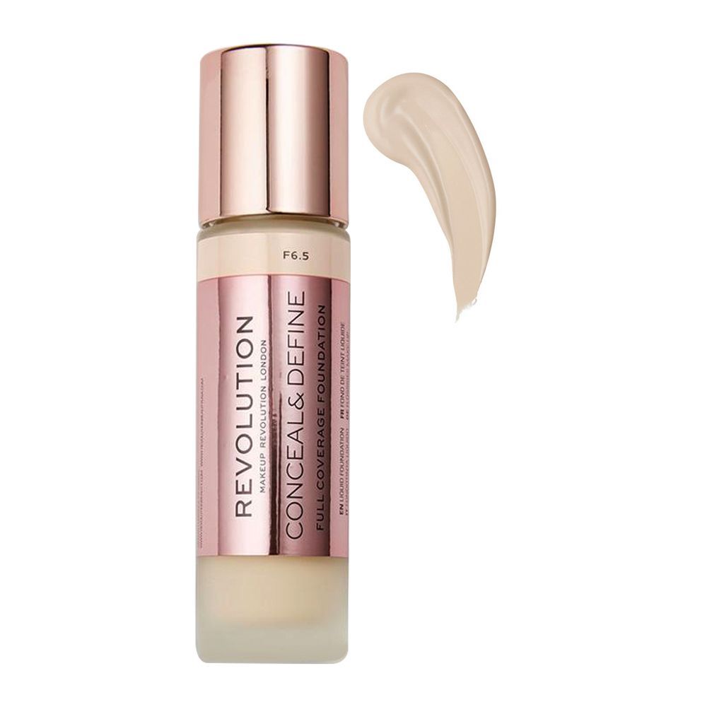 Makeup Revolution Conceal & Define Full Coverage Foundation, F6.5 - Image 2
