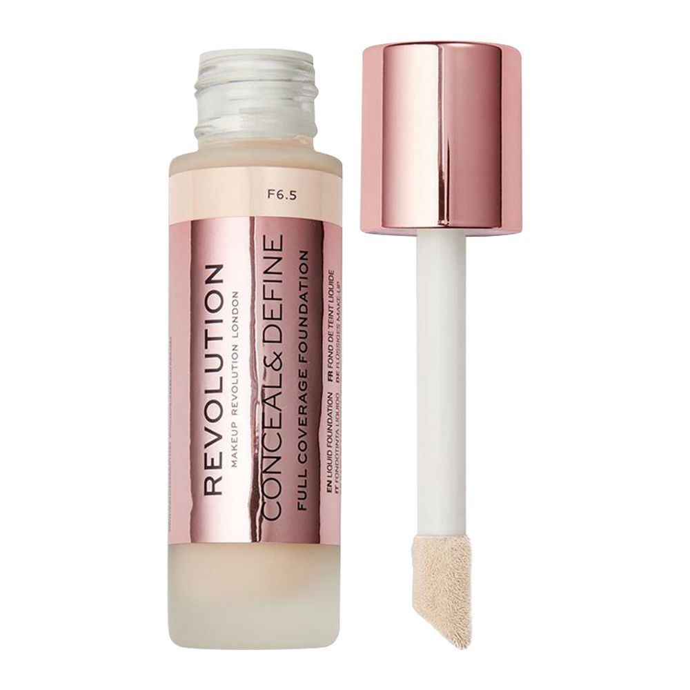 Makeup Revolution Conceal & Define Full Coverage Foundation, F6.5 - Image 3