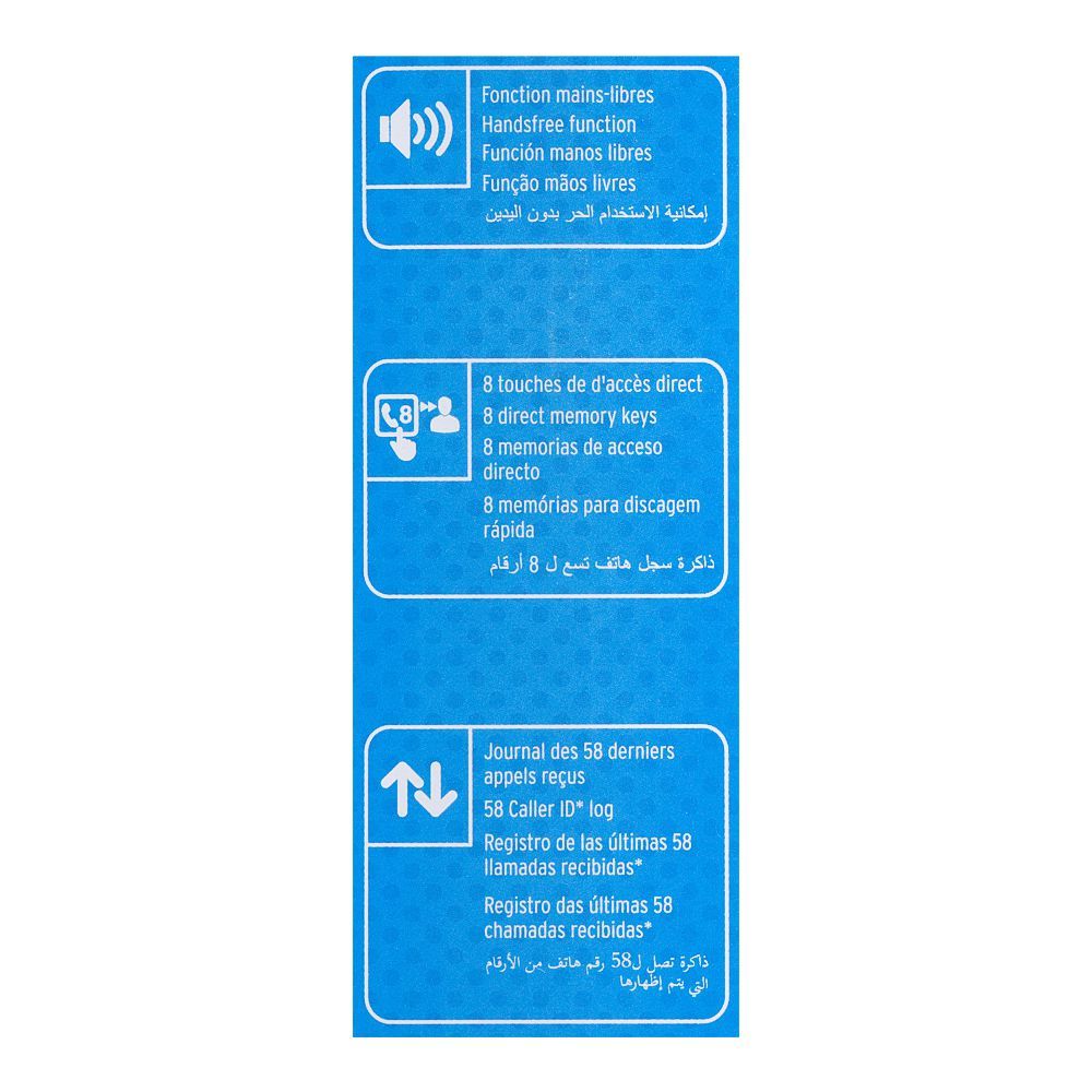 Alcatel Corded Telephone Black, T76 EX - Image 4