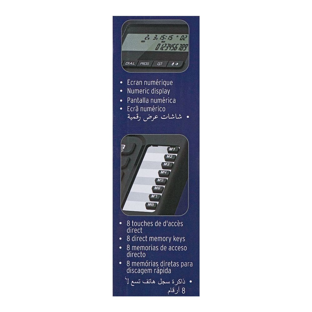 Alcatel Corded Telephone Black, T76 EX - Image 5