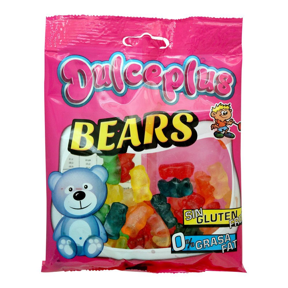 Dulceplus Bears Jelly, Gluten Free, Pouch, 100g - Main Image