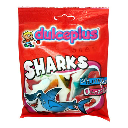 Dulceplus Sharks Jelly, Gluten Free, Pouch, 100g - Main Image