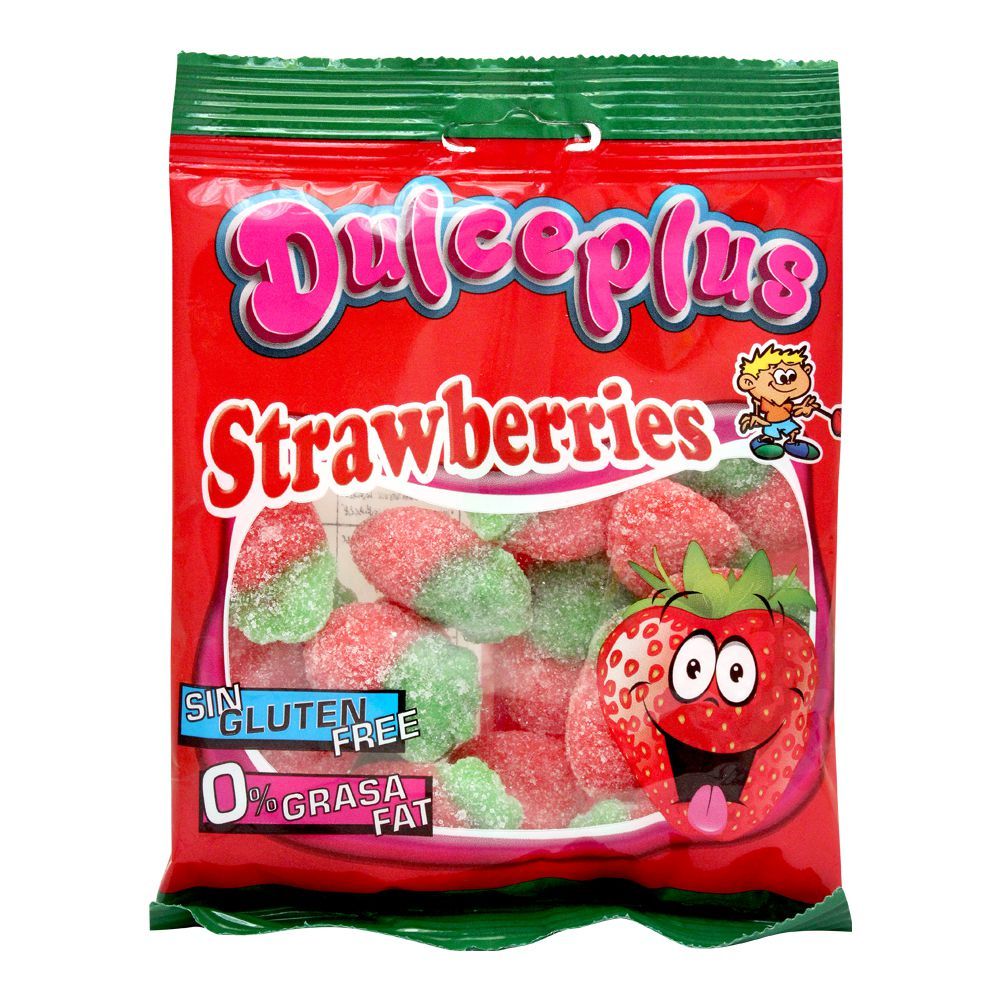 Dulceplus Sour Wilds Strawberry Jelly, Gluten Free, Pouch, 100g - Main Image
