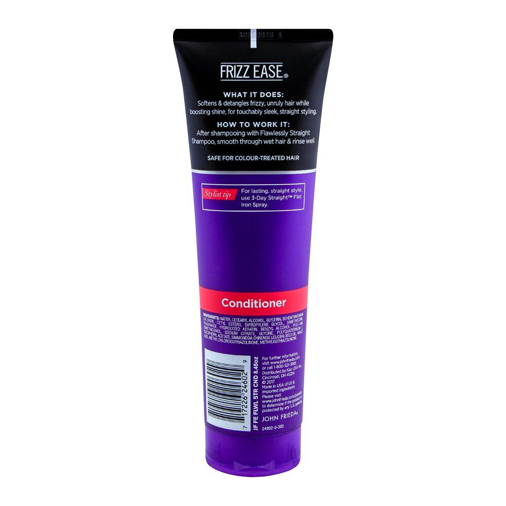 John Frieda Frizz-Ease Flawlessly Straight Conditioner, With Keratin, 250ml - Image 2
