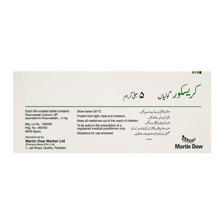 Martin Dow Crescor Tablet, 5mg, 10-Pack - Image 2