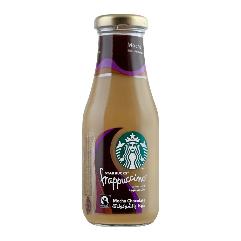 Starbucks Frappuccino Coffee Drink, Mocha Chocolate, Bottle, 250ml - Main Image