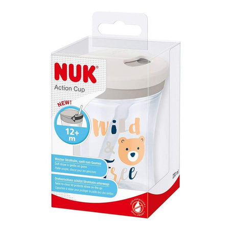 Nuk Wild & Free Action Cup, Grey, 12m+, 230ml, 10255391 - Image 2
