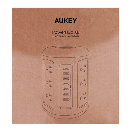 Aukey Power Hub XL, 12 AC Outlets + 6 USB Ports, PA-S14 - Image 2