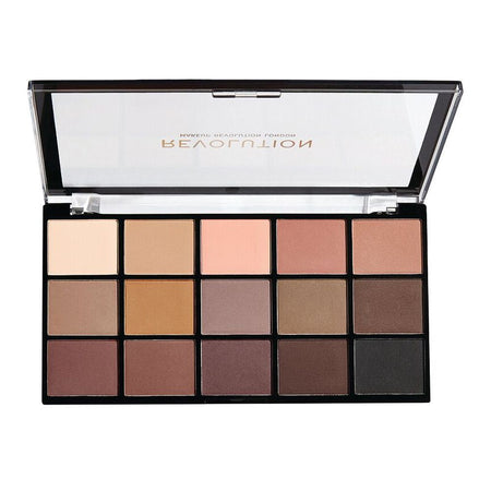 Makeup Revolution Reloaded Eyeshadow Palette, Basic Mattes, 15 Pieces - Image 2