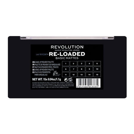 Makeup Revolution Reloaded Eyeshadow Palette, Basic Mattes, 15 Pieces - Image 5