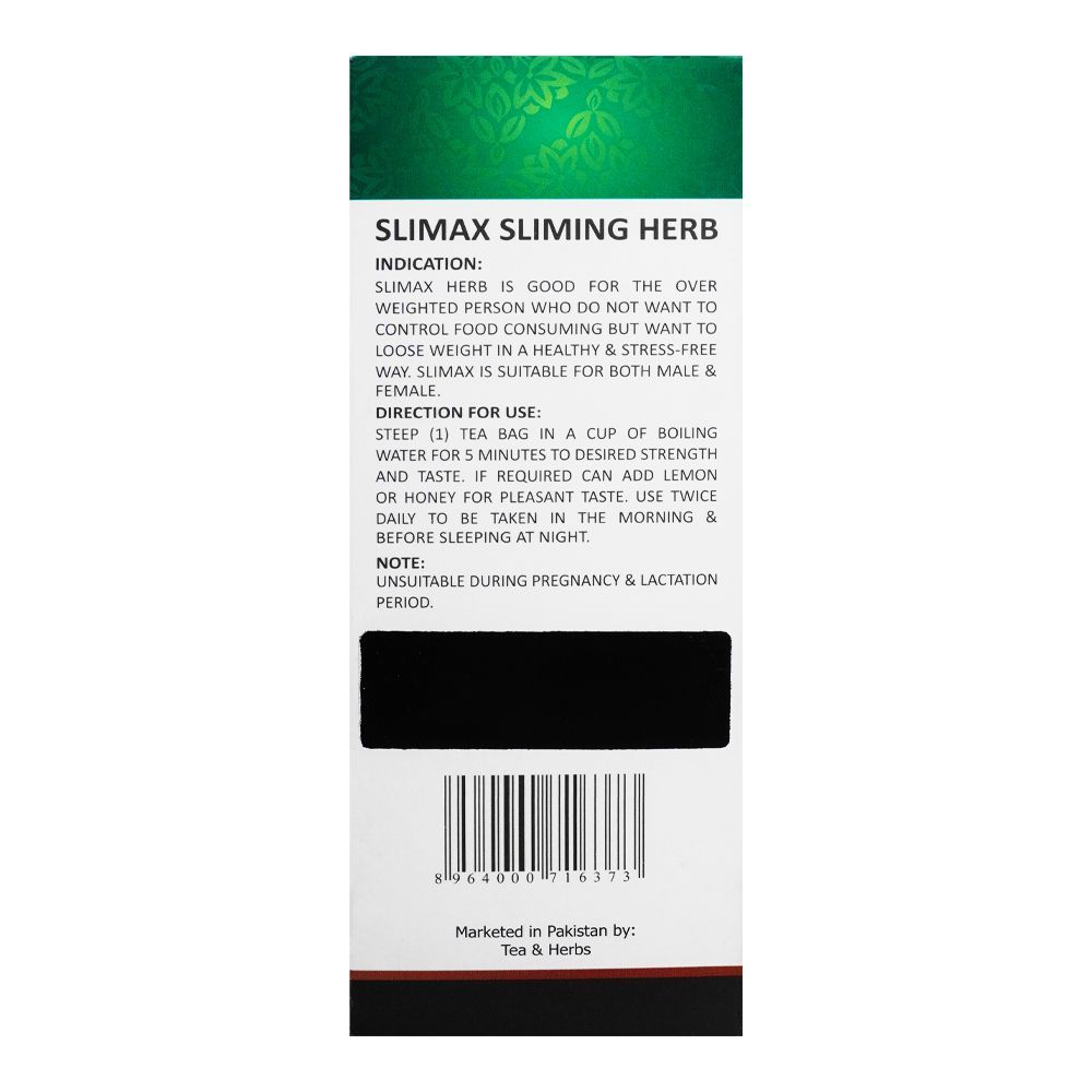 Slimax Sliming Herb Tea Bags, 58g, 30-Pack - Image 2