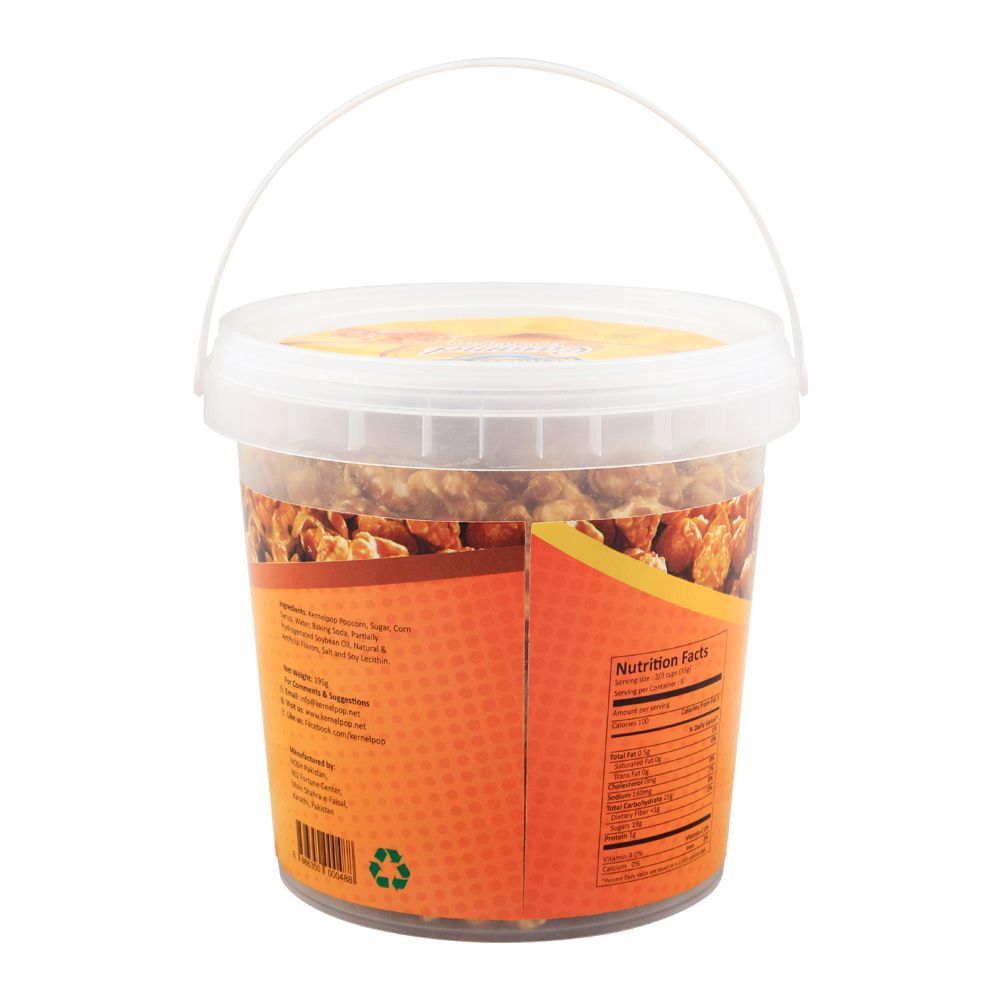 KernelPop Caramel Coated Popcorn, Bucket, 195g - Image 2