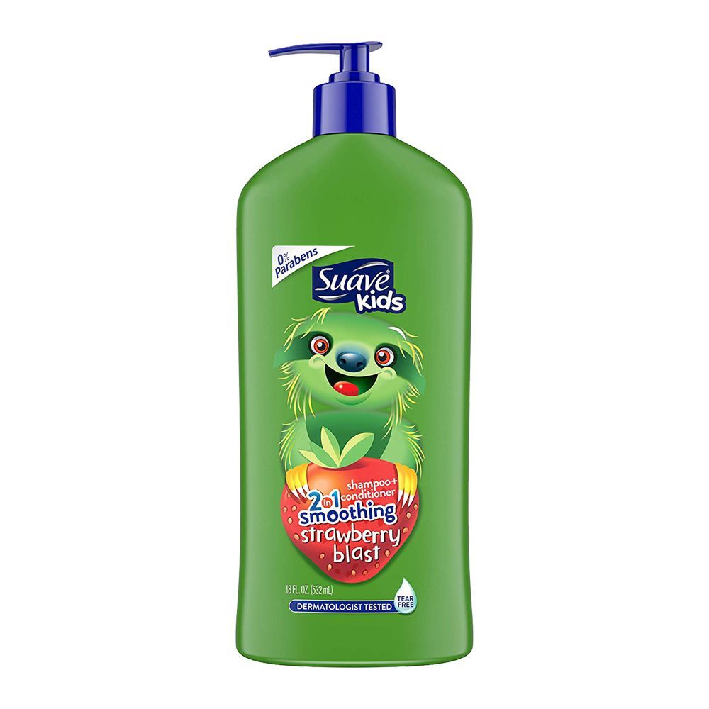 Suave Kids 2-in-1 Smoothing Strawberry Blast Shampoo + Conditioner, 532ml - Main Image