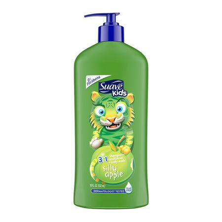 Suave Kids 3-in-1 Silly Apple Shampoo + Conditioner + Body Wash, 532ml - Main Image