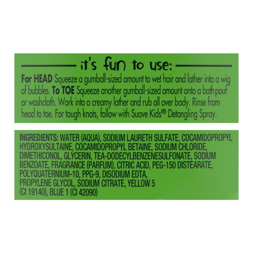 Suave Kids 3-in-1 Silly Apple Shampoo + Conditioner + Body Wash, 532ml - Image 3