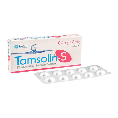 Getz Pharma Tamsolin-S Tablet, 0.4mg + 6mg, 10-Pack - Main Image