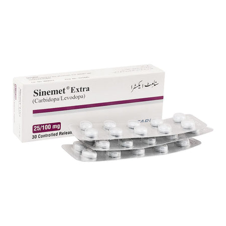 Searle Sinemet Extra Tablet, 25/100mg, 30-Pack - Main Image
