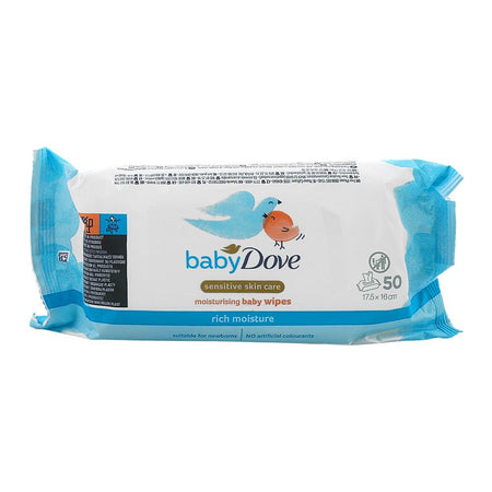 Dove Rich Moisture Baby Wipes, For Newborns, 50-Pack - Image 2