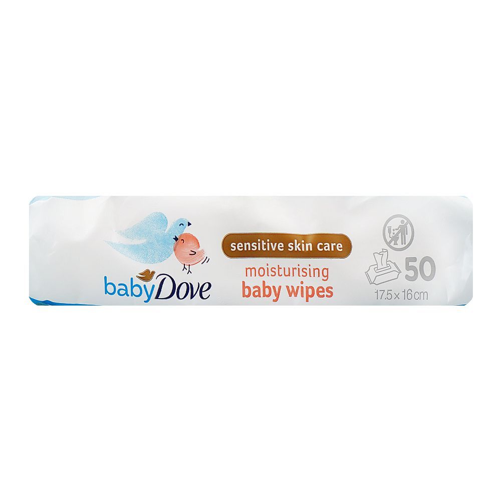 Dove Rich Moisture Baby Wipes, For Newborns, 50-Pack - Image 5