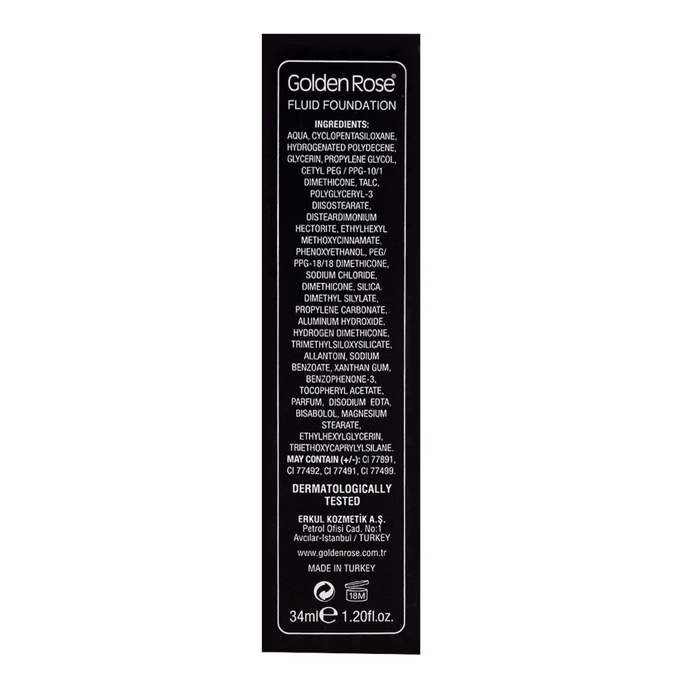 Golden Rose Satin Smoothing Fluid Foundation, 26, Paraben Free, SPF 15 - Image 3