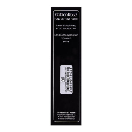 Golden Rose Satin Smoothing Fluid Foundation, 26, Paraben Free, SPF 15 - Image 4