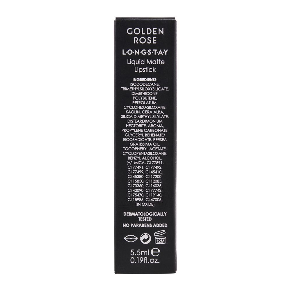 Golden Rose Longstay Liquid Matte Lipstick, 20 - Image 4