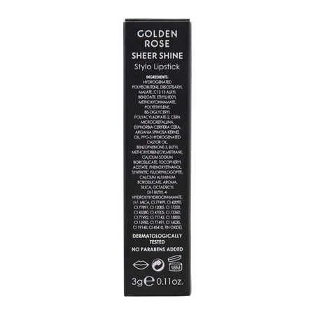 Golden Rose Sheer Shine Stylo Lipstick, SPF 25, 08 - Image 5