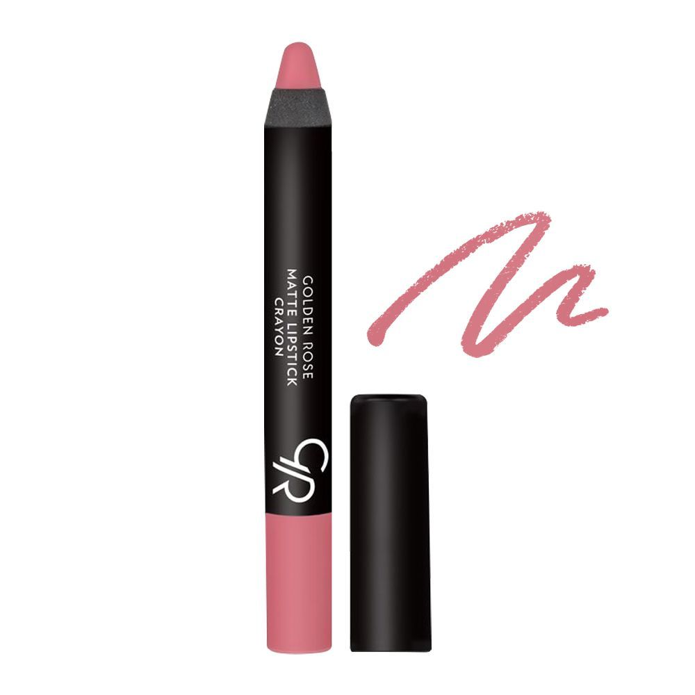 Golden Rose Matte Lipstick Crayon, 12 - Main Image