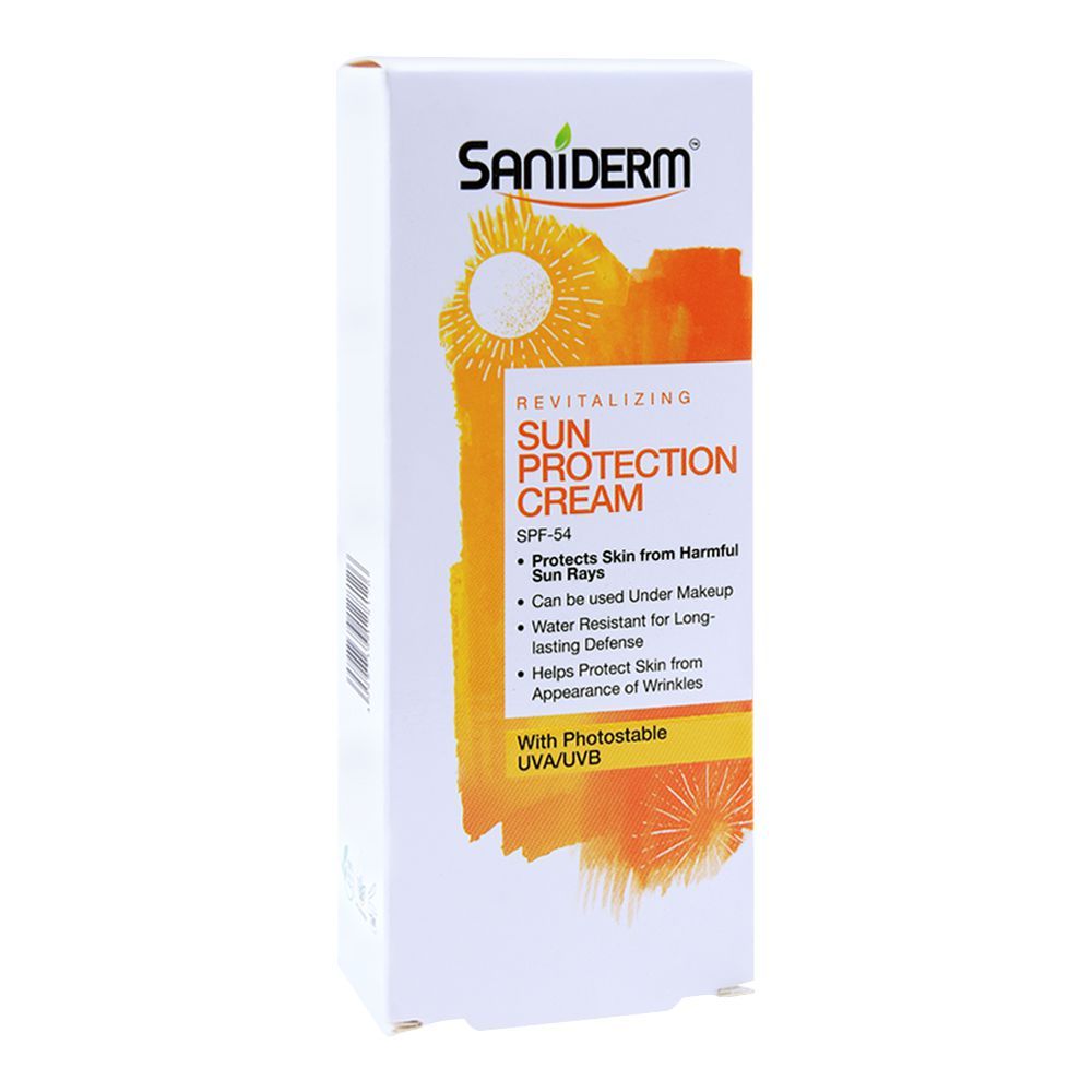 Saniderm Revitalizing SPF 54 Sun Protection Cream, With Photostable UVA/UVB, 50g - Image 3