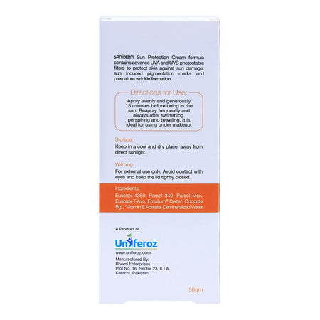 Saniderm Revitalizing SPF 54 Sun Protection Cream, With Photostable UVA/UVB, 50g - Image 4