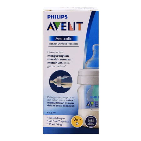 Avent Anti-Colic With AirFree Vent Feeding Bottle, 0m+, 125ml/4oz, SCF810/14 - Image 8