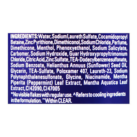Clear Men Cool Sport Menthol Anti-Dandruff Shampoo, For All Hair Types, 315ml - Image 3