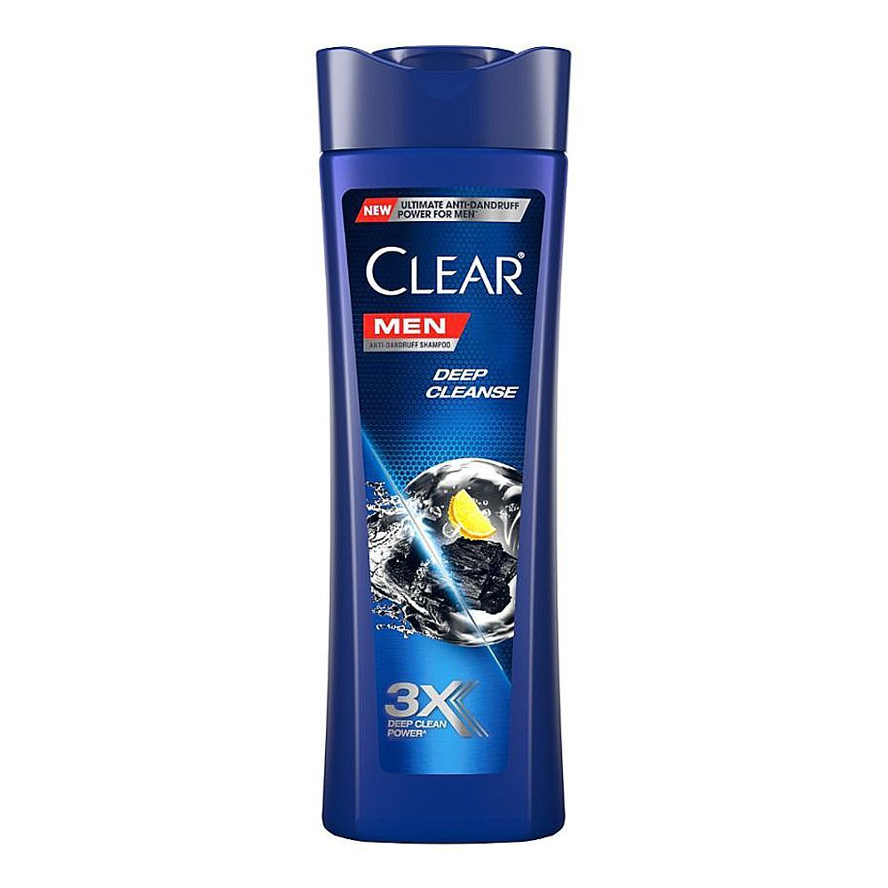 Clear Men Deep Cleanse Anti-Dandruff Shampoo, For All Hair Types, 315ml - Main Image