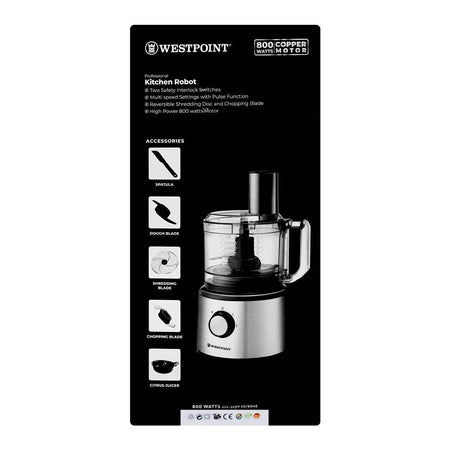 Westpoint Professional Kitchen Robot, Slicer + Shredder + Chopper, WF-505 - Image 3