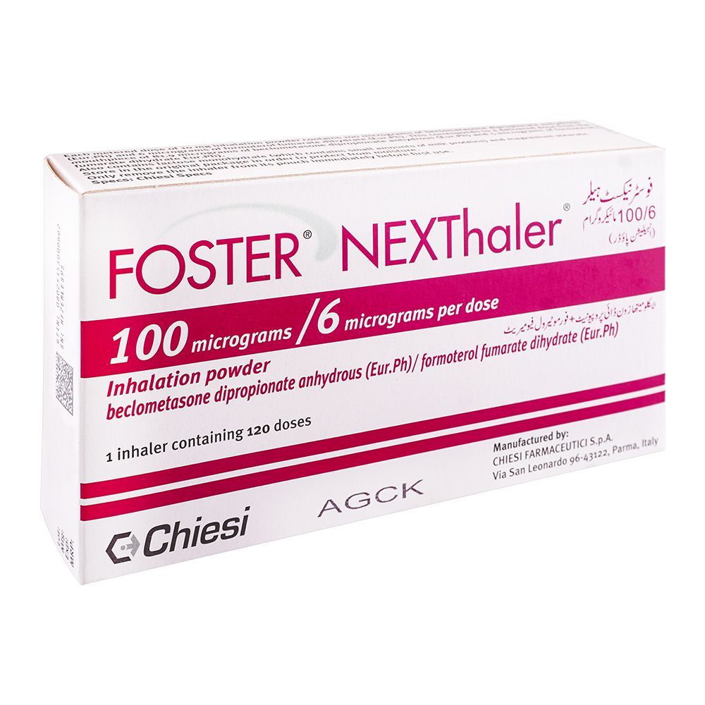 Chiesi Pharmaceuticals Foster NEXThaler, 100/6mg, 120 Doses - Main Image