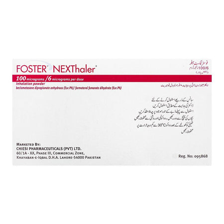 Chiesi Pharmaceuticals Foster NEXThaler, 100/6mg, 120 Doses - Image 2