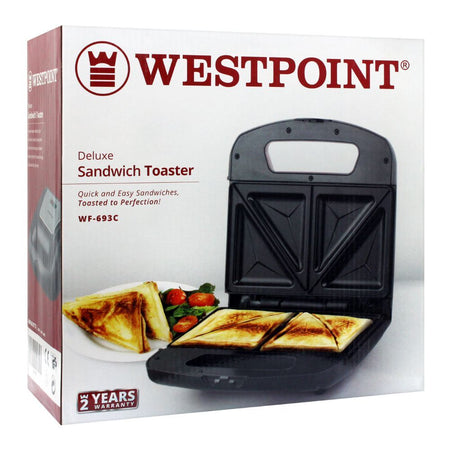 West Point Deluxe Sandwich Toaster, 800W, WF-693 - Image 2